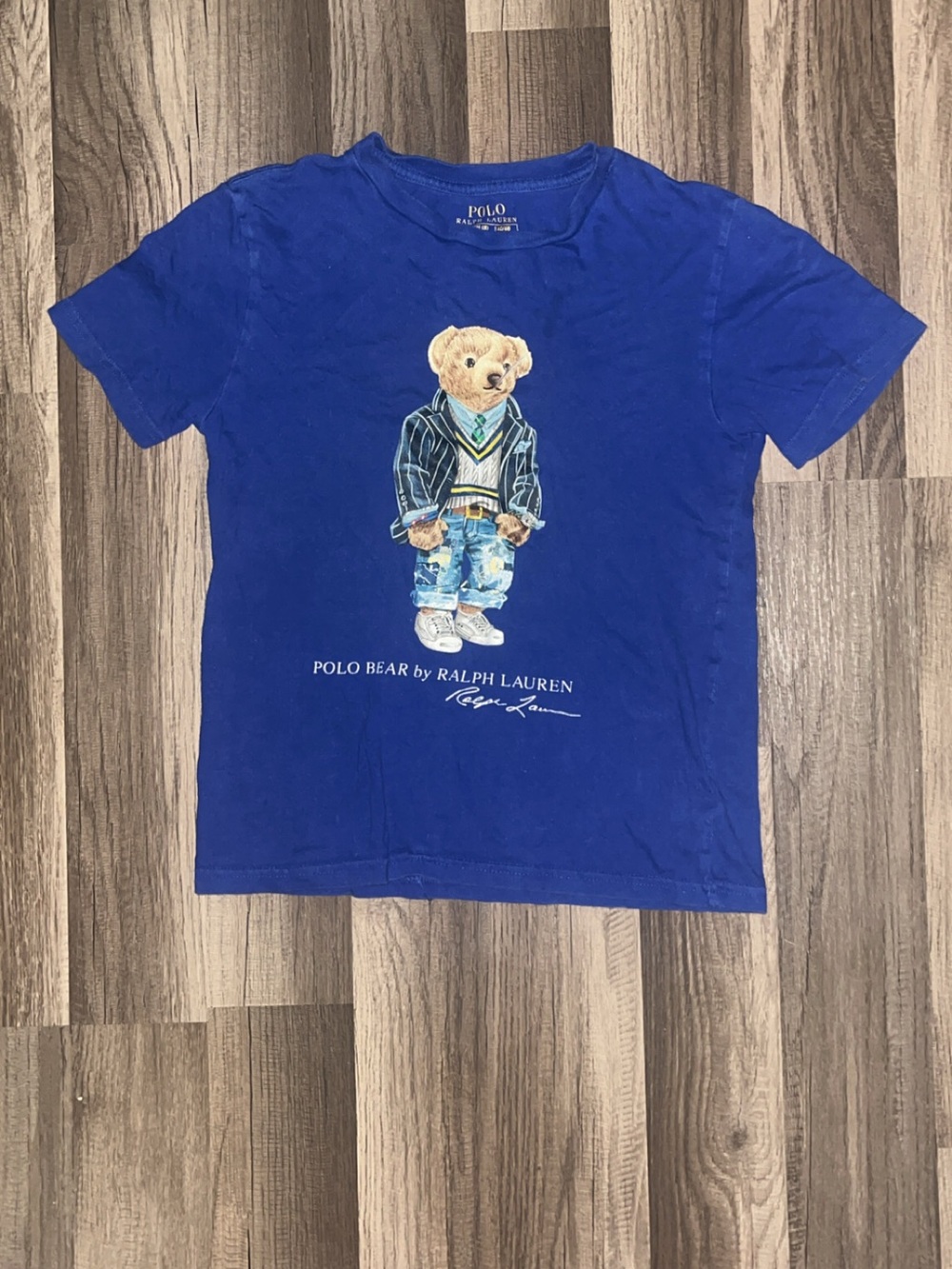 Polo by Ralph Lauren Kids Blue Small/P/CH 8 Polo Bear Graphic Tee
